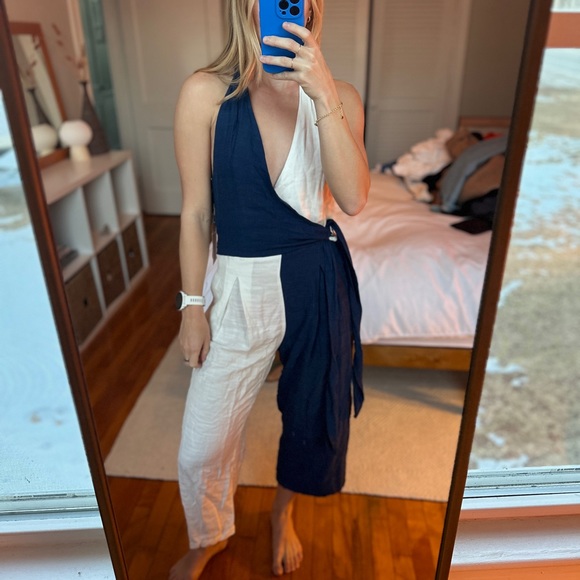 Solid & Striped colorblock jumpsuit - Picture 1 of 4